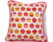 Kids Pillow Cover - Cupcakes