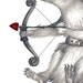 5x7 Giclee Print Happy Valentine's Day Hedgehog Pencil Illustration