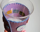 Coffee Cozy Reversible Wool Blend Felt