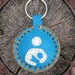 Breastfeeding Symbol Keychain (turquoise)