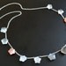 Multi Moonstone Stars Sterling Silver Modernist Necklace Casual Everyday Jewelry