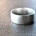 Men's Silver Ring, Matte 8mm Men's or Unisex Recycled Argentium Sterling Silver Low Dome Band - Made in Your Size