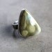 Reserved - Imperial Jasper Ring, Avocado and Mint / Sage Green Stone Organic Freeform Oxidized Sterling Silver Ring Spring Fashion - Size 6
