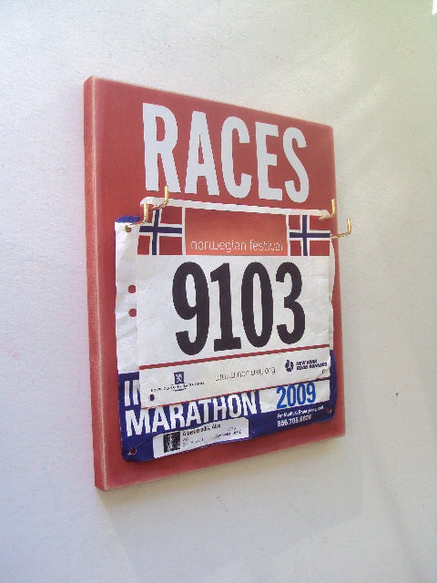 Use Running Bibs Holders to proudly display your precious Bibs