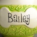 Dog Treat Jar: Hip To Be Squares Treat Jar by Symmetrical Pottery Made To Order