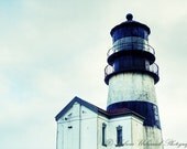 Lighthouse Photograph Nautical Photography  Washington Mint black modern minimal industrial wall art 4x6 Fine Art Photography Print