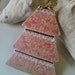 Handmade Tree Ornament - Holidays - Gift - Tag - Shabby Pink