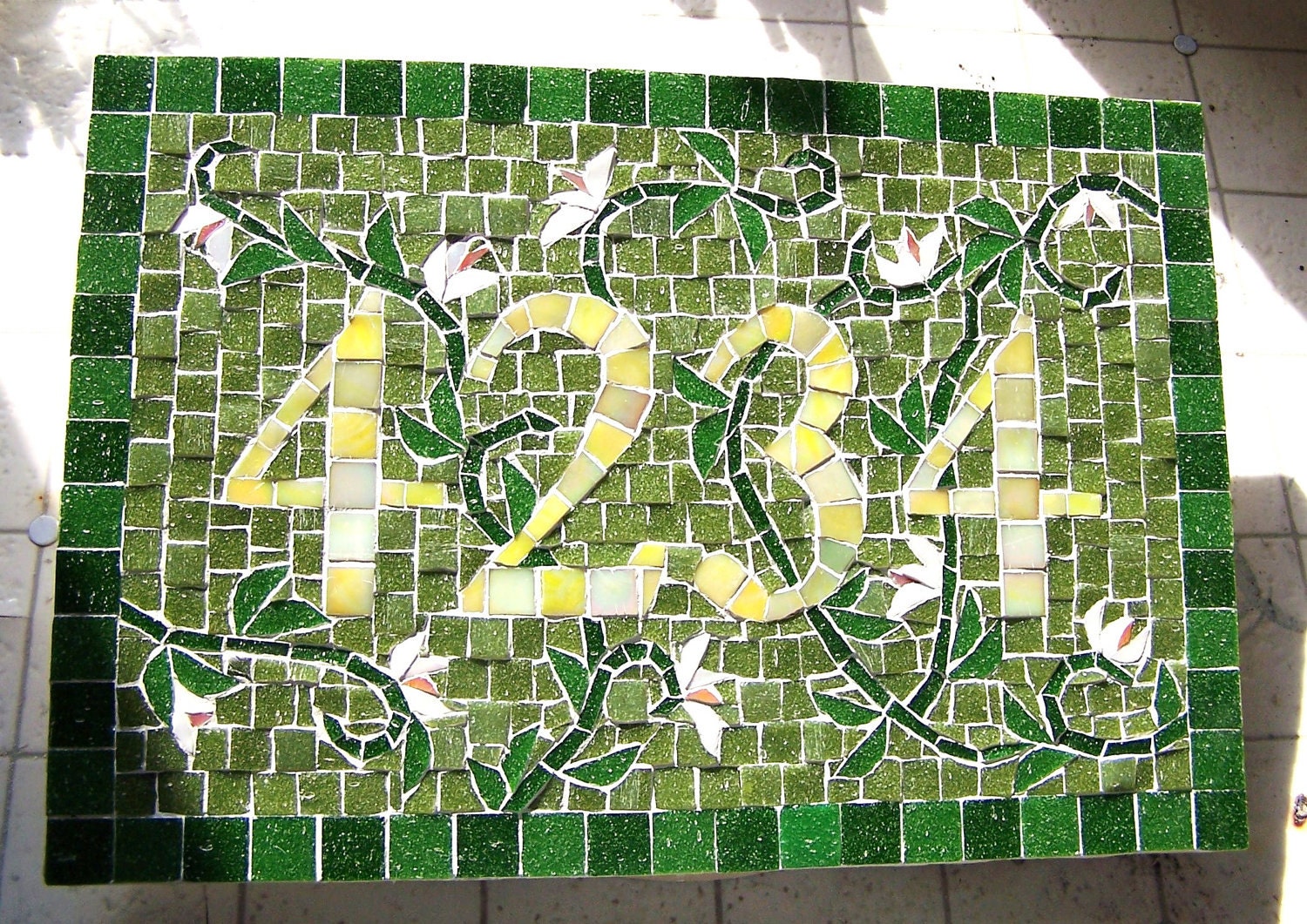 Mosaic Address Plaque - Custom