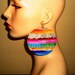 80s Aztec Chic Large Hoops Limited Quantity