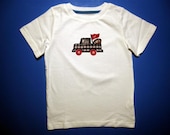 Embroidery and Appliqued Alabama Football Team Truck Baby Onesie or Toddler T-shirt