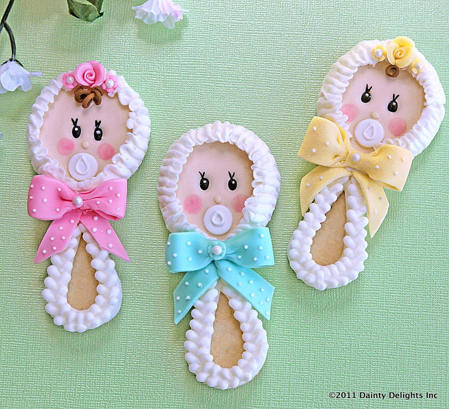 Baby Rattle Cookies - Featured: CATCH MY PARTY Il_570xn