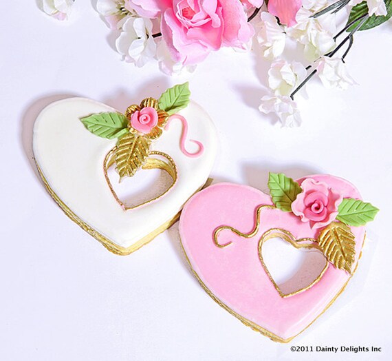 Precious Rose Heart Cookie Collection II Il_570xn