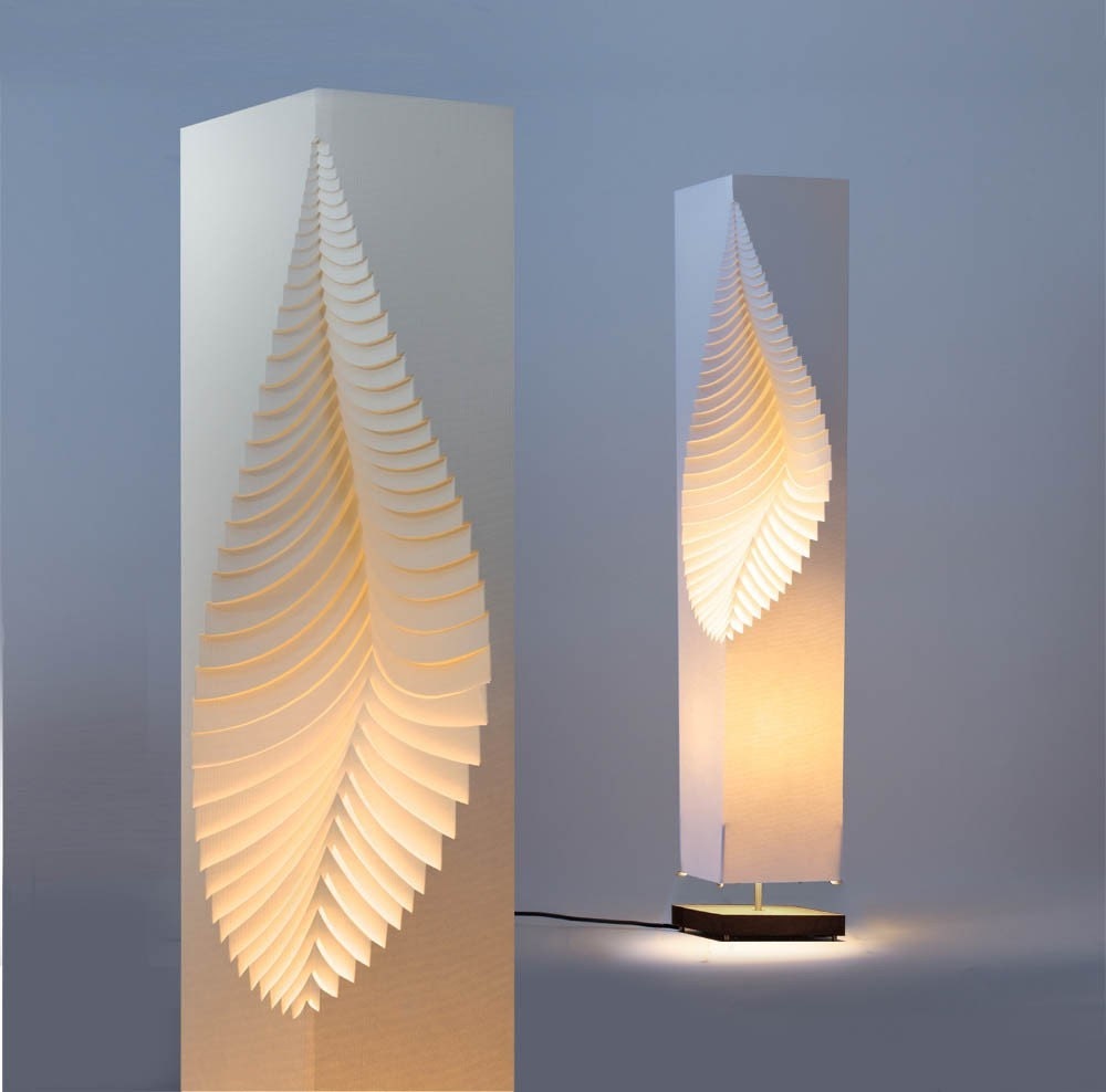 Leaf Nano Paper Lamp- wooden stand