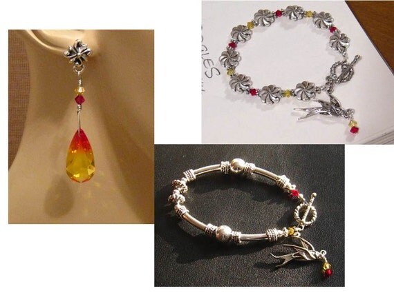 Phoenix Necklace: Antiqued Silver Phoenix Bird and Fire Opal Swarovski Crystal Phoenix Pendant Necklace - Cancer Awareness  Phoenix Jewelry