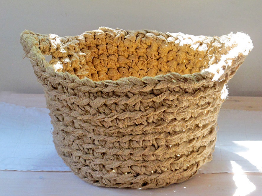 Oversized Burlap Basket  Decorative Storage, Laundry, Paper Recycling.  Custom Colors.  Large.