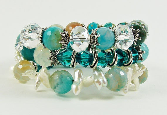 All the Blues and Silver Bracelet