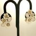 Vintage 1960s Earrings Mad Men Rhinestone Coro Flowers Clip Ons