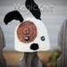 043a Puppy Dog Newborn Baby Crochet Hat. Great for Photo Prop