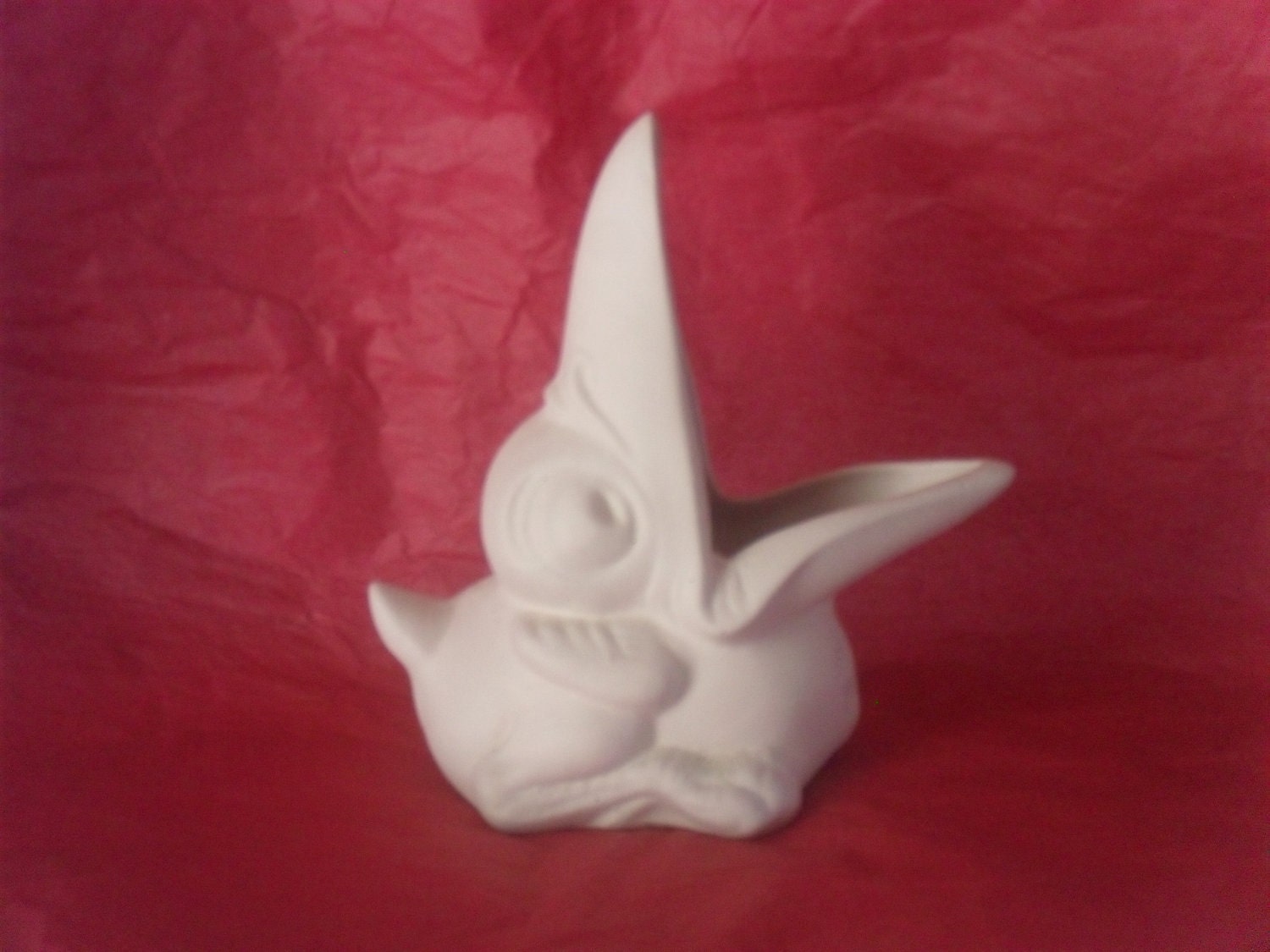 Hungry Sea Gull figurine. Do It Yourself Ceramic Bisque. Great craft idea.