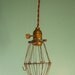 Vintage Minimalist Industrial Bare Bulb Light Sockets - Pendant Lamp, Brown Cloth Cord