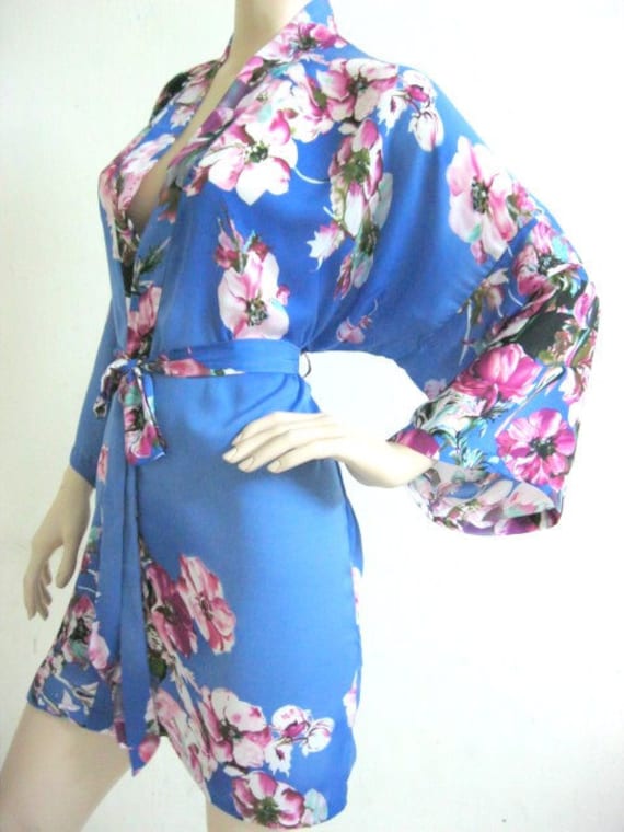 Kimono Robe in Floral Silk - Reserved listing for Cory C.