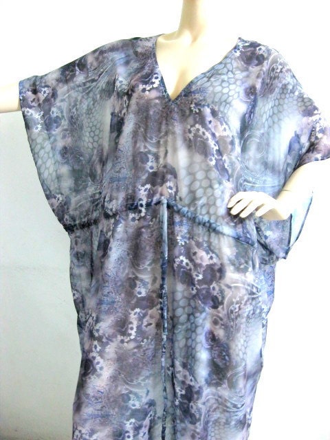 Kaftan Dress in Floral Design Gift for Her Loungewear Wedding Bridal Shower Birthday Valentine Day Anniversary Bridesmaid Robes