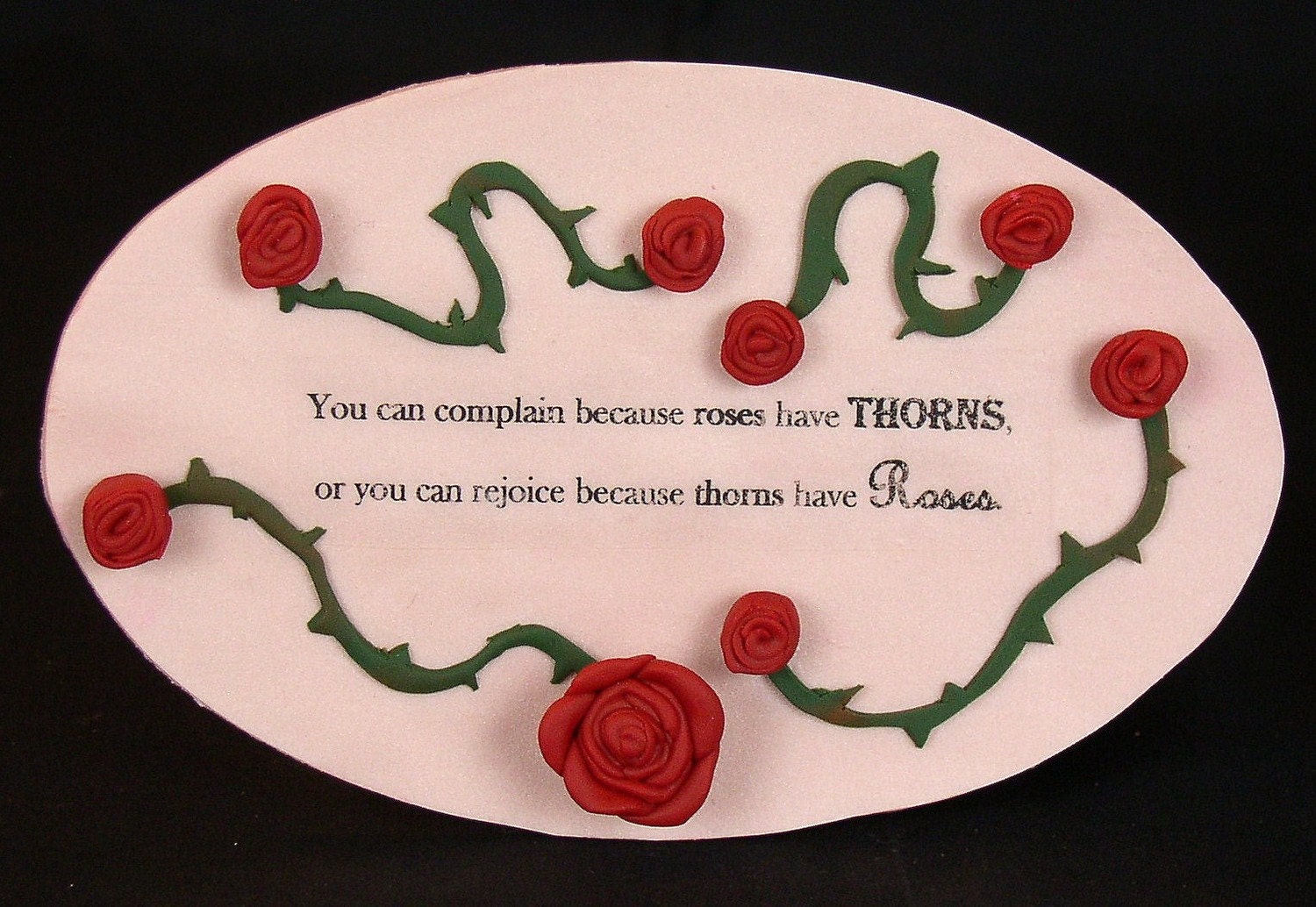 Thorns & Roses Wall Plaque