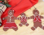 Family Christmas Ornament - Parents & Child Gingerbread Ornament - Personalized for Free