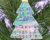 Musical Christmas Tree Ornament - Small - O Tannenbaum Christmas Carol Ornament