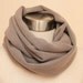 Last One...Chunky Taupe Honeycomb Weave Infinity Scarf Eternity Scarf Cowl