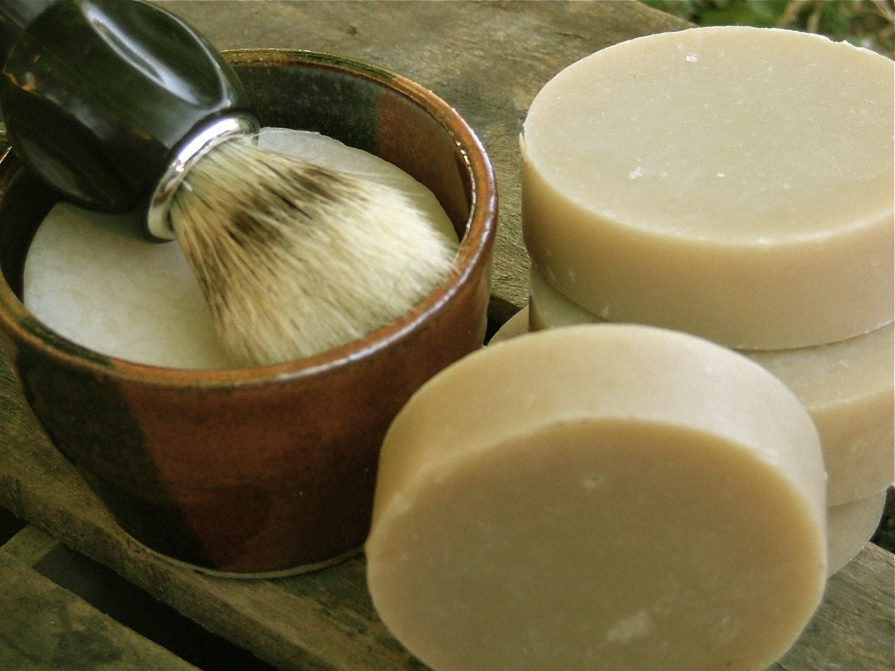 Shaving Mug Set, Vintage Shaving Mug, Cyber Monday Etsy Grooming Kit, Boar Brush, Handmade Soap