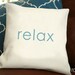 monogrammed cover WITH PILLOW insert - customize font style and ink color