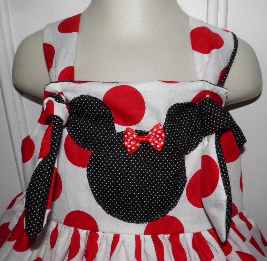 Disney Minnie Mouse Retro Reverse Big Dot Boutique Dress Size 2T 3T 4T 5 6