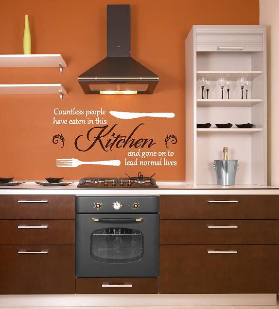 Countless people have eaten in this Kitchen Cook- Vinyl Lettering decalwall words quotes graphics decals Art Home decor itswritteninvinyl