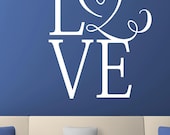 LOVE  -Vinyl Lettering wall words graphics Home decor itswritteninvinyl