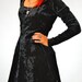 black velvet DARK DOLLY mini goth DELUXE grunge dress, extra small-small
