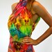 reserved--neon OMBRE tie dye BOHO high slit goddess MAXI dress, extra small - medium
