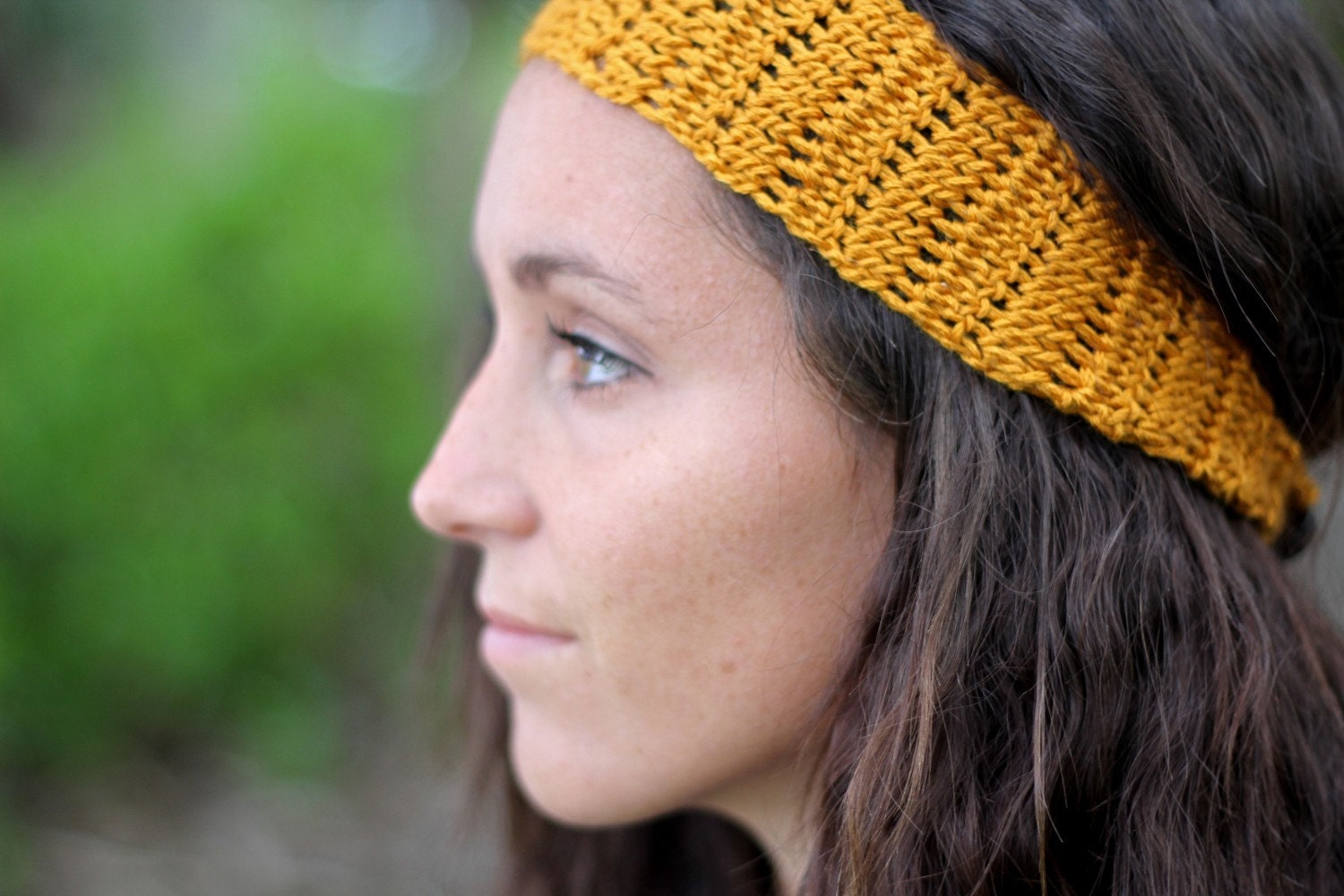 Crochet ECO FRIENDLY Flapper Headwrap with Flower