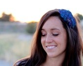 25% OFF Blue Peacock Feather Headband