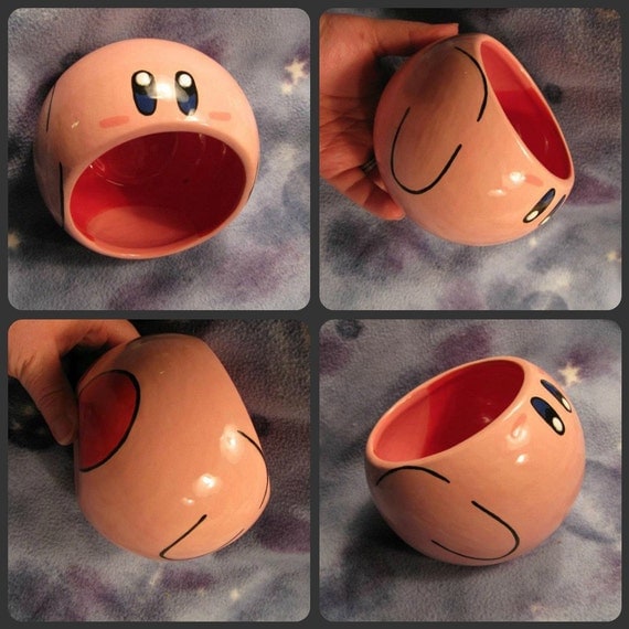 Kirby Ceramic Bowl (Made to Order and Customizable)