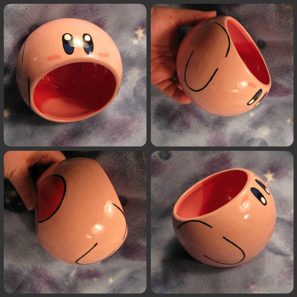 Kirby Ceramic Bowl (Made to Order and Customizable)