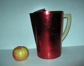 40s 50s red pitcher vintage Aluminum BAKELITE handle