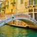 Venetian Fairy Tale, CANVAS wrap - Venice poster size canvas - Fine art photography gift - door, windows architecture - gold blue teal