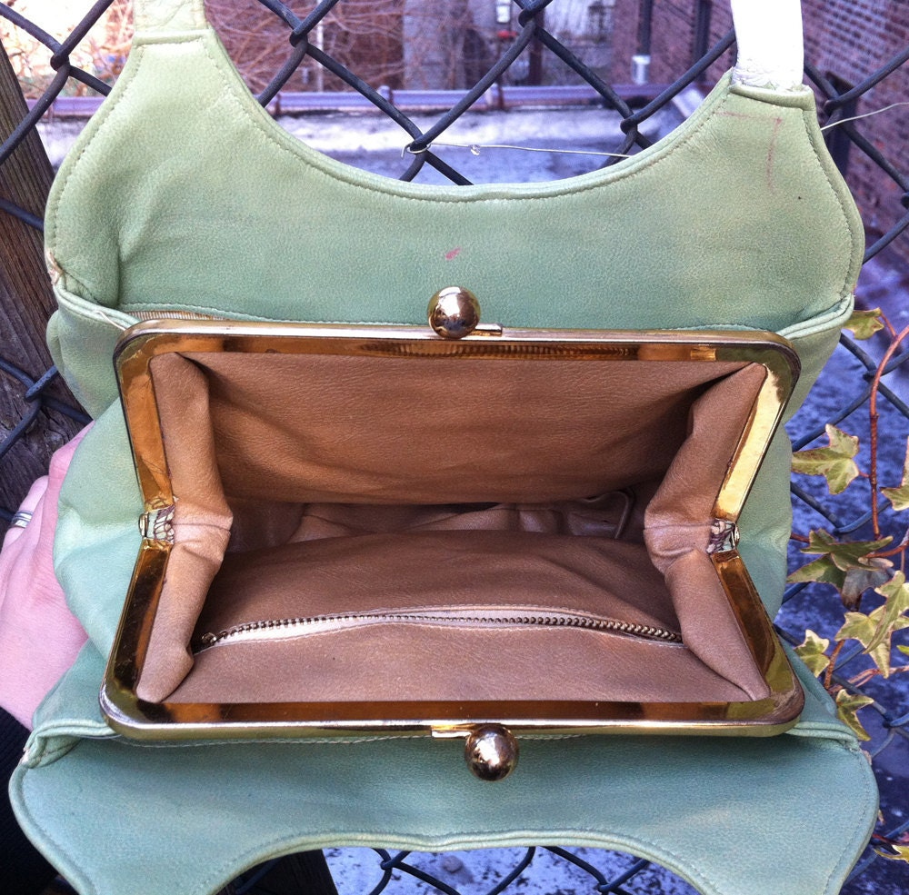 Star Wars: Upcycled Boba Fett hand painted pleather mint green purse