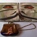 Star Wars: Jabba the Hutt clutch purse and Princess Leia coin purse. Upcycled and hand painted.