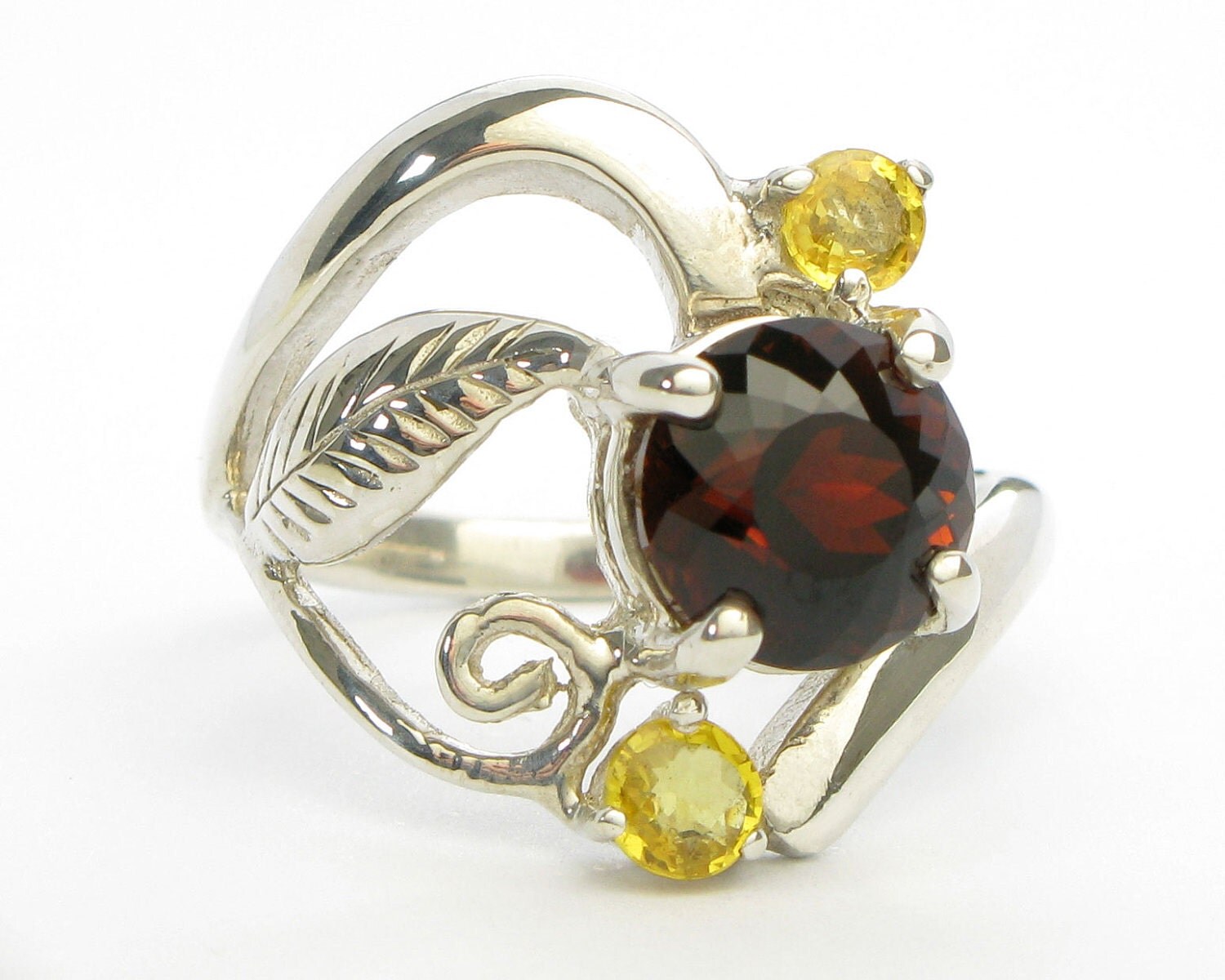 Tourmaline Ring with Yellow Sapphires