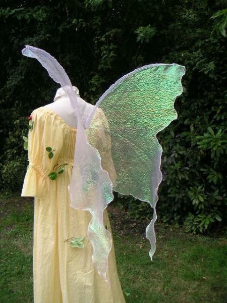 PINK Opal FAIRY WINGS Costume adult l dress up by EnchantedHearth