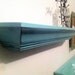 SALE -- Muted Teal Distressed Floating Shelves (2)