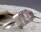 Amethyst Crystal Tower Silver Ring