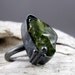 Peridot Dragonfly Design Silver 'Renewal' Ring